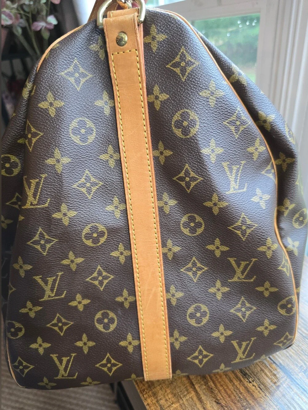 Louis Vuitton Brown Monogram Keepall 60 Travel Duffel
